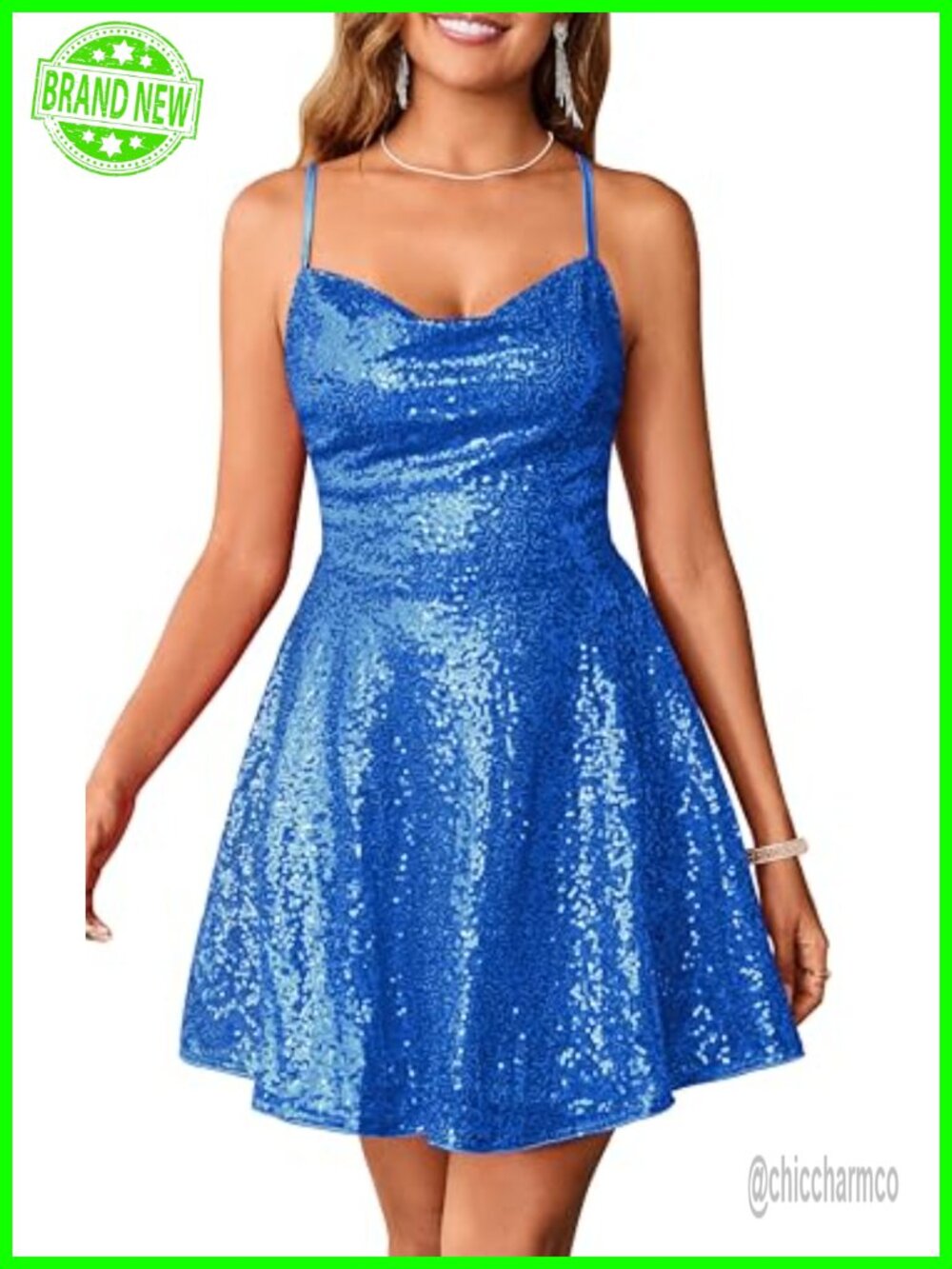 Sequin Sleeveless Bodycon Mini Dress